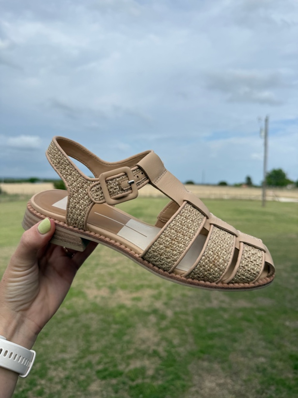 Dolce Vita Tan Woven Fisherman Sandals